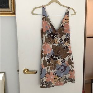Zara floral mini dress